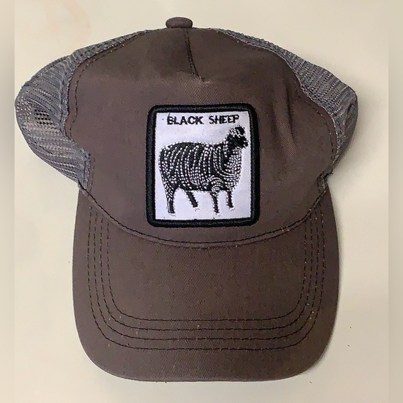 Unisex Adult One Size NOT GOORIN BROS Animal Farm Black Sheep Trucker Cap Hat - Picture 12 of 16